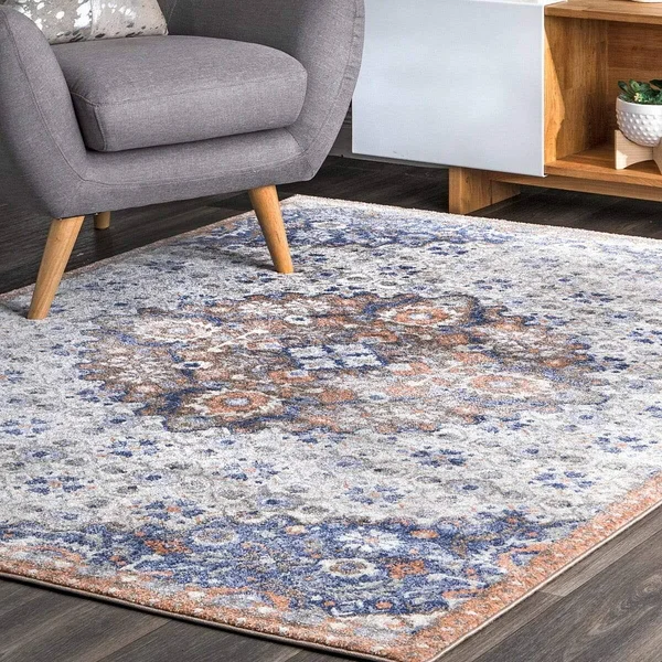 nuLOOM Artie Bohemian Navy 3 ft. x 5 ft. Area Rug - Blue