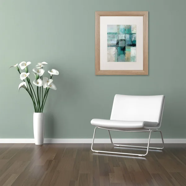 Trademark Fine Art Island Hues Crop I by Silvia Vassileva, White Matte, Birch Frame 16x20-Inch