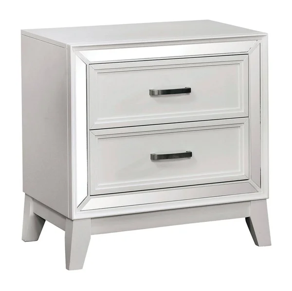 Furniture of America Lamego White Night Stand