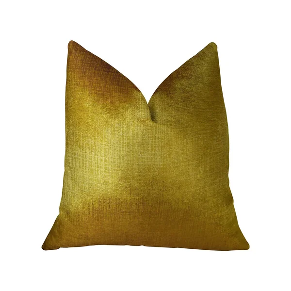 Plutus Lumiere Bronze Handmade Throw Pillow 20x22 x 36x22 King