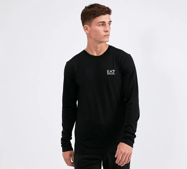 EA7 Core ID Long Sleeve T-Shirt - Black - Size S