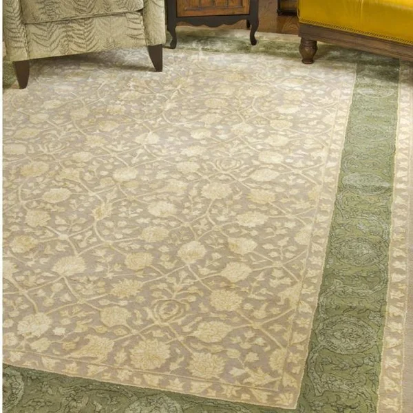 Safavieh Area RUG: Silk Road Ivory & Sage 6& x 9&