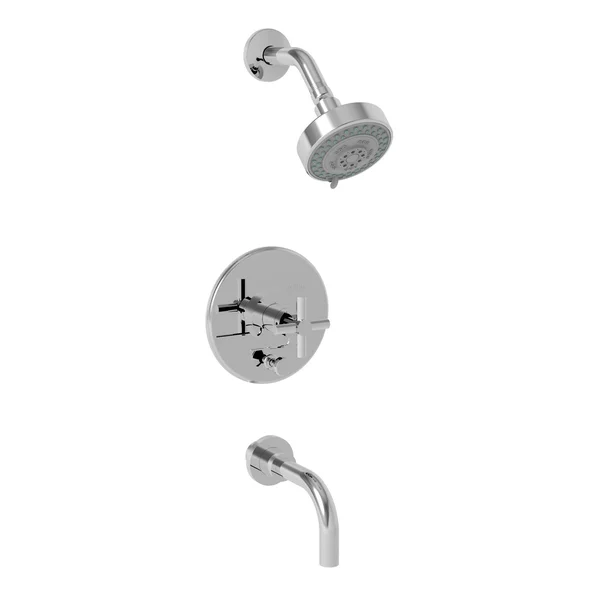 Newport Brass 3-992BP/03N East Linear Balanced Pressure Tub and Shower Trim Set Polished Brass Uncoated