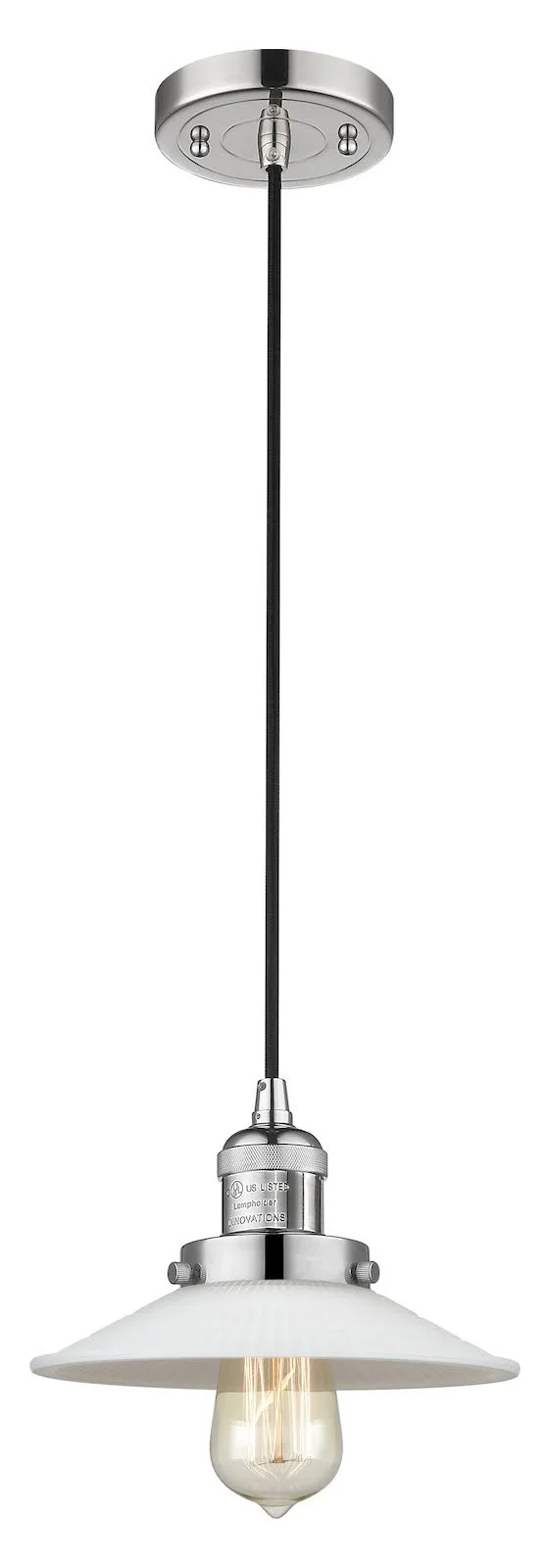 Innovations Lighting-Halophane 1 Light Mini Pendant-201C-PN-G1