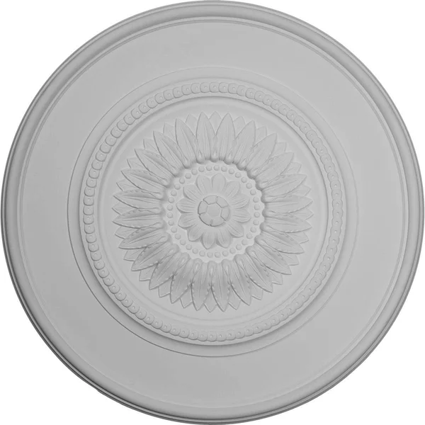 Ekena Millwork CM41FLACS 41 1/8x22OD x 2 1/2x22P Large Floral Ceiling Medallion - Hand-Painted Antique Copper