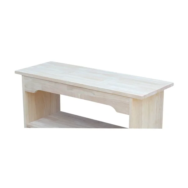 The Gray Barn Moonshine Unfinished Bench, Size: 48x22
