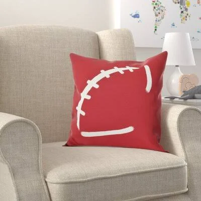 Mablethorpe Square Pillow Cover & Insert Grovelane Size: 20x22 H x 20x22 W, Color: Red