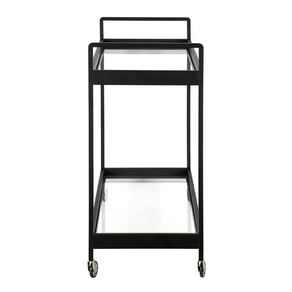 Cooper Blackened Bronze Bar Cart - Hudson & Canal BC0544