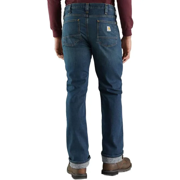 Carhartt Men's Rugged Flex Relaxed Fit Straight Leg Knit Lined Jean