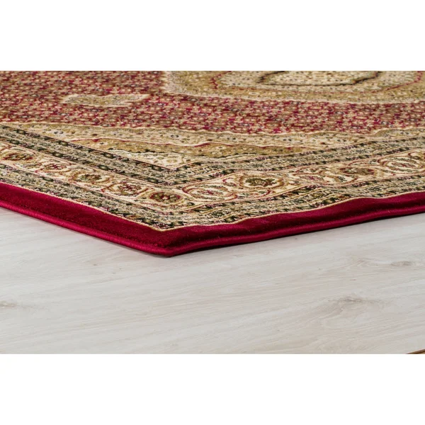 MDA Home Persian Cream/Brown Traditional Polypropylene Area Rug - 6&9x22 x 9&6x22