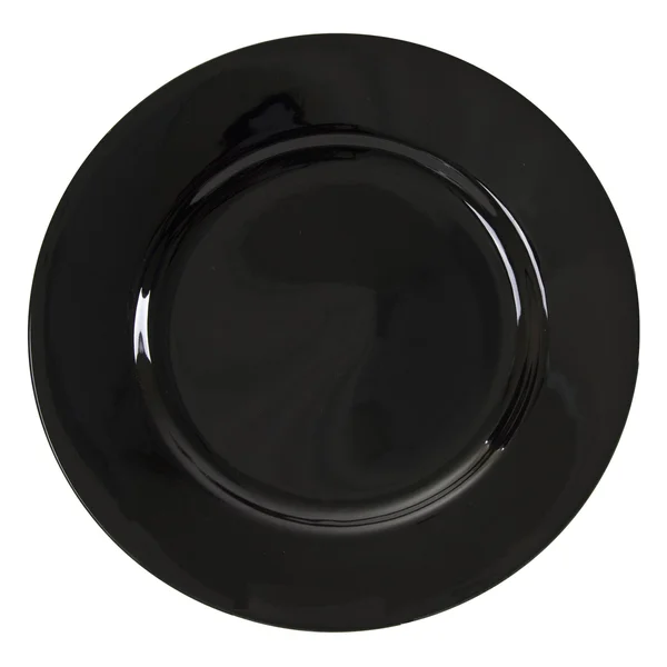 10 Strawberry Street Black Rim 10.75x22 Dinner PLATE - Set of 6, Black