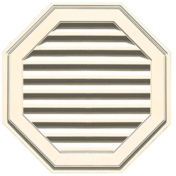 Builders Edge 120012727021 27x22 Octagon Vent 021 - Sandstone Beige