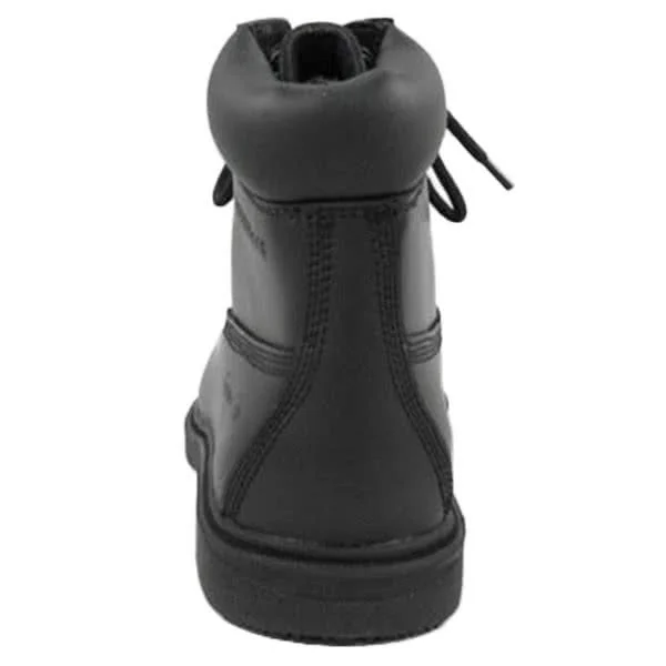 Genuine Grip Men's Slip-Resistant Waterproof Steel Toe Work Boot #7161 Black - Wide Width - Size: 7.5