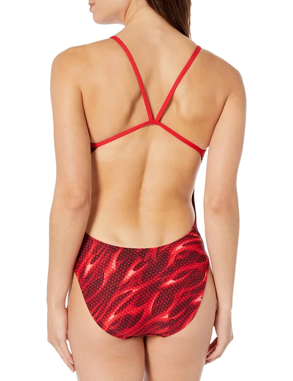 TYR Crea7a Women's Reaper Cutoutfit Swimsuit - Red - 30