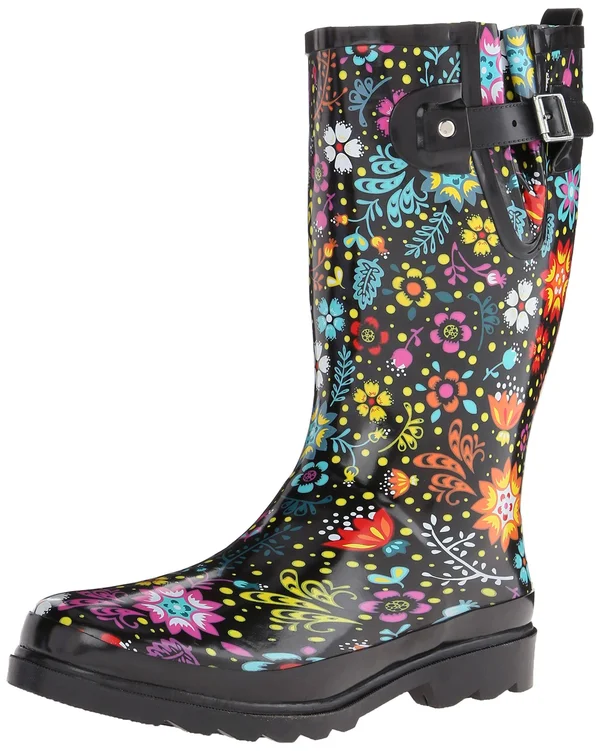 Women's Western Chief Tall Printed Rain Boot, Size: 9, Garden Play