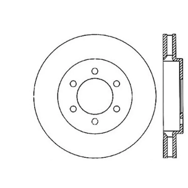 StopTech Sport Drilled/Slotted Brake Rotor, Front Left 127.65100L