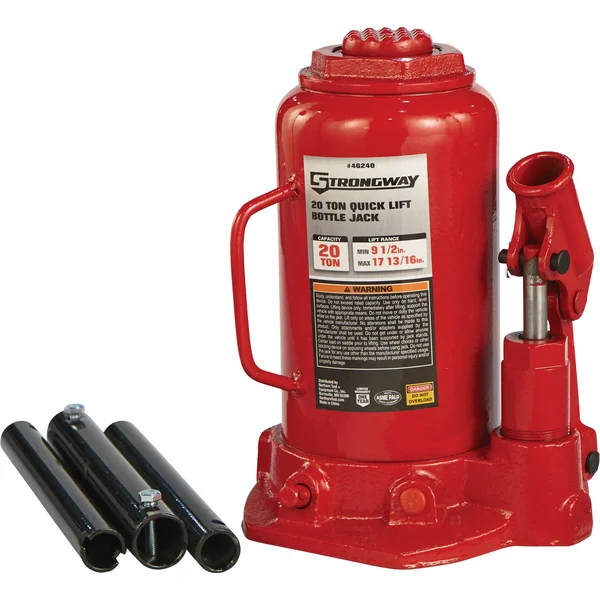 Strongway 20-Ton Hydraulic Quick Lift Bottle Jack NT92003K