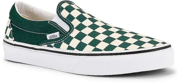 Vans Checkerboard Classic Slip-On (Bistro Green/True White)