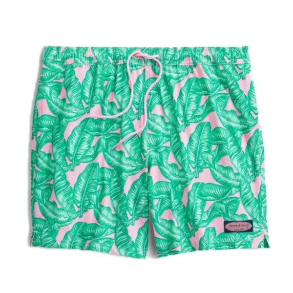 Vineyard Vines Men's Printed Chappy Trunks - Swimsuit (Palm Purple) (Size: Large)