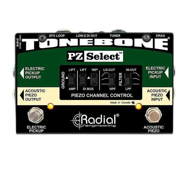 Radial PZ-Select Piezo and Magnetic Pickup Selector - di