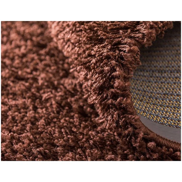 RugPal Sybil Solid/striped Area Rug Collection 4&x6& in Cocoa Color