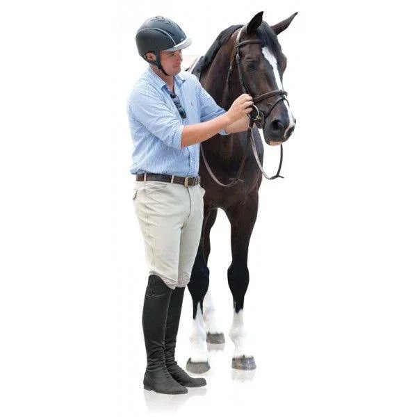 Ovation Mens Euroweave Knee Patch Breech 34L Tan
