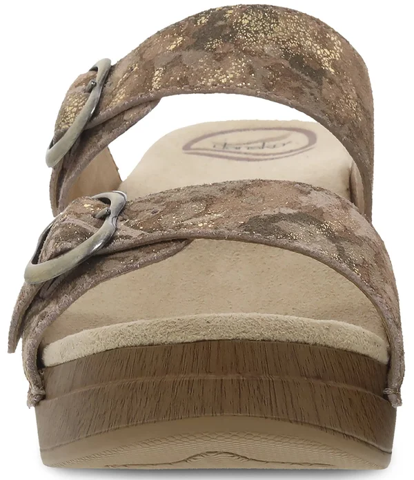 Dansko Women's Sophie Sandal - Taupe Metallic 39