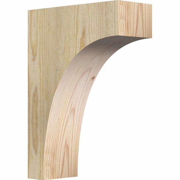 Ekena Millwork COR04X10X14HUN00RDF 4x22W x 10x22D x 14x22H Huntington Rough Sawn Corbel, Douglas Fir