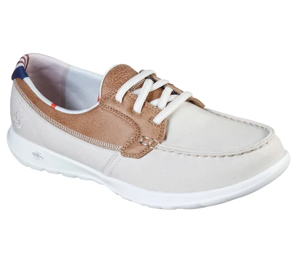 Skechers Women's GOwalk Lite Playa Vista Boat Shoe - Natural