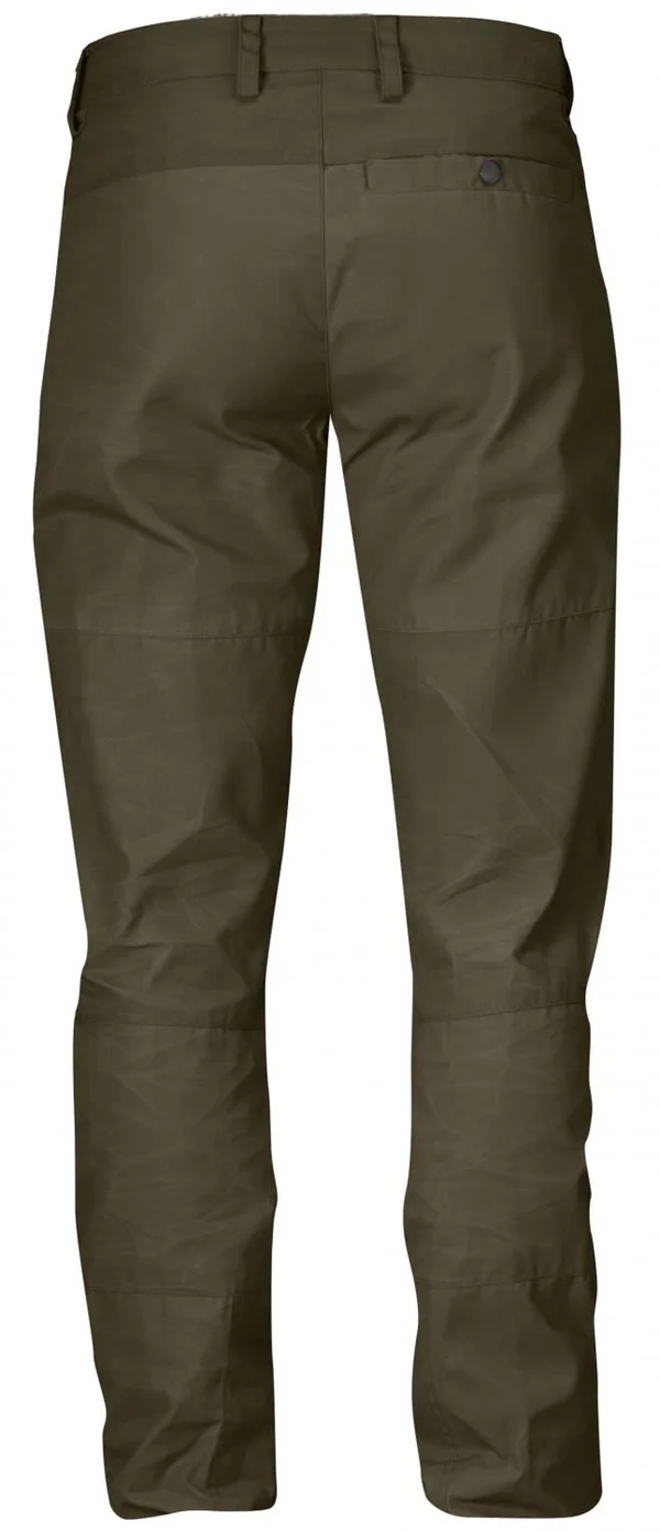 Fjallraven Nils Reg Leg Mens Walking Pants - Dark Olive