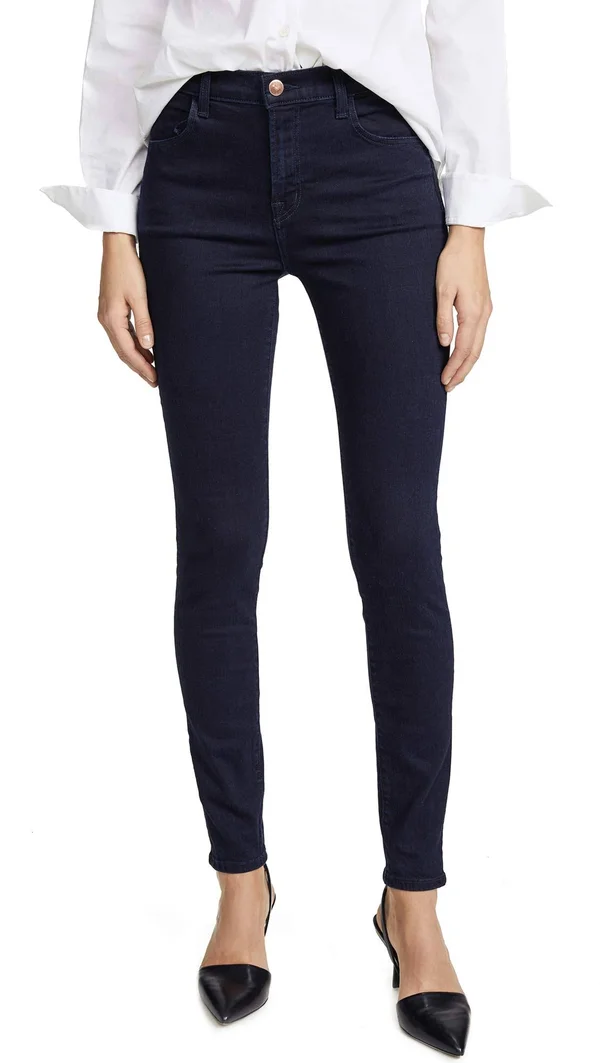 J Brand Maria High-Rise Skinny Jeans, Blue, Women's, 29