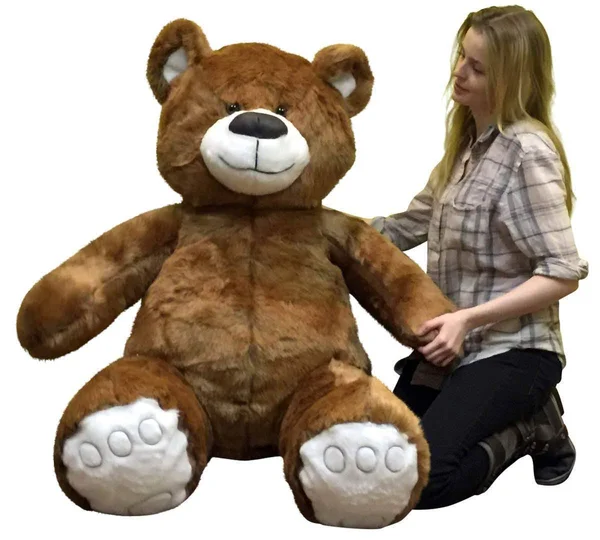BigPlush Giant Brown Teddy Bear 5 Foot American Made Soft - Made in USA Stuffed Animal