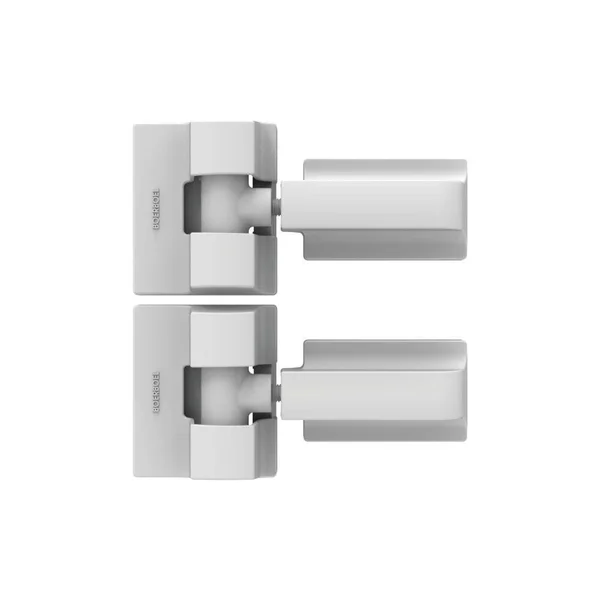 Barrette Outdoor Living Heavy-Duty Modern Wrap Hinge Pair, 73025522, White