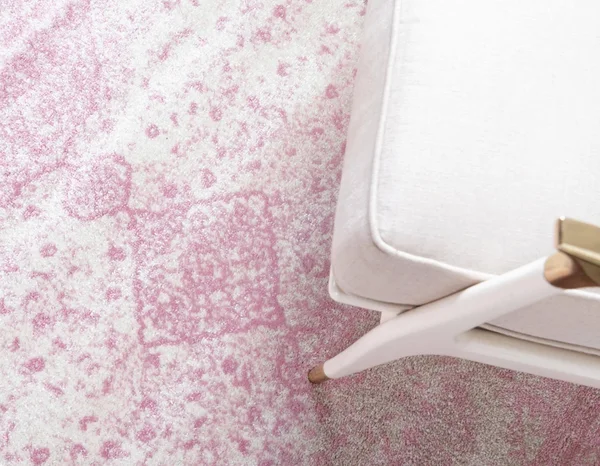 Rugs.com Dover Collection Rug 4& x 6& Pink Low-Pile Rug Perfect for Entryways - Kitchens, Breakfast Nooks, Accent Pieces
