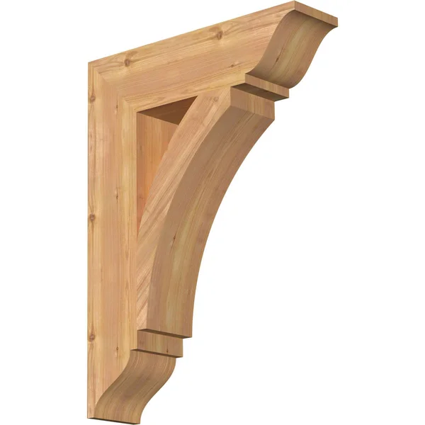 Ekena Millwork BKT06X22X30THR01SWR 5 1/2x22W x 22x22D x 30x22H Thorton Traditional Smooth BRACKET, Western Red Cedar
