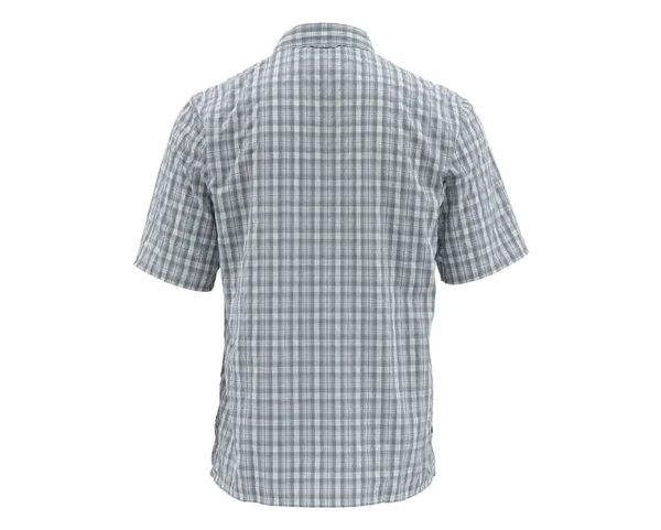 Simms Stone Cold SS Shirt Laguna Morada Plaid, M