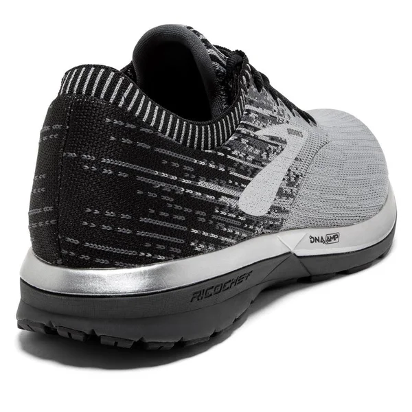 Brooks Ricochet (Grey/Black/Ebony) Men's Running Shoes