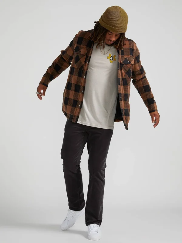 Volcom Bower Polar Zip Men's- Bison