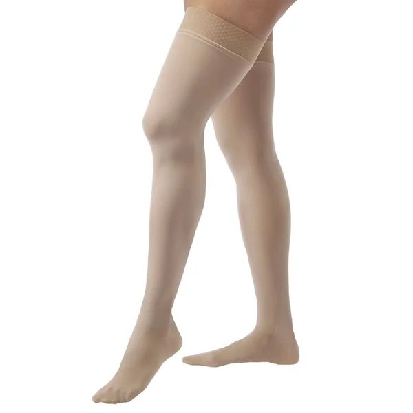 Jobst, Opaque, 30-40 mmHg, Thigh High Closed Toe-Small- Natural