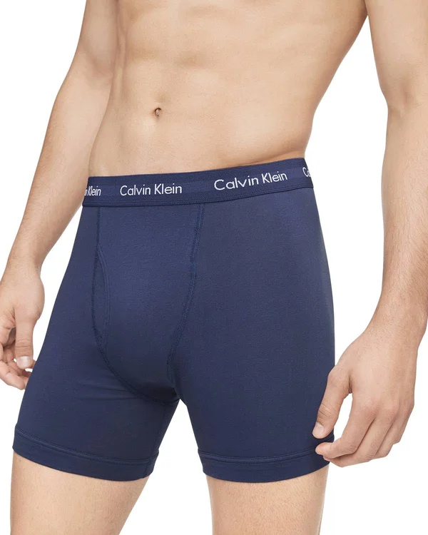 Men's Calvin Klein 3-Pack Stretch Boxer Briefs, Size: XL, Red Overfl