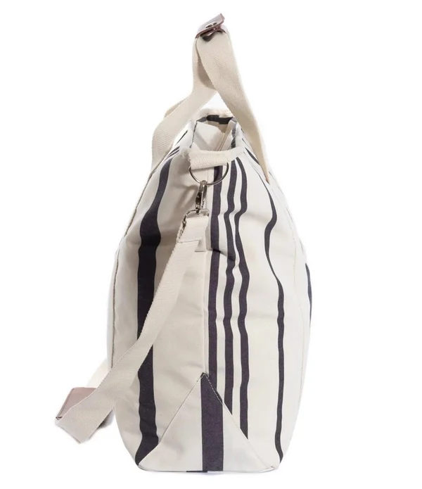 Business Pleasure Cooler Tote Bag - Navy Stripe