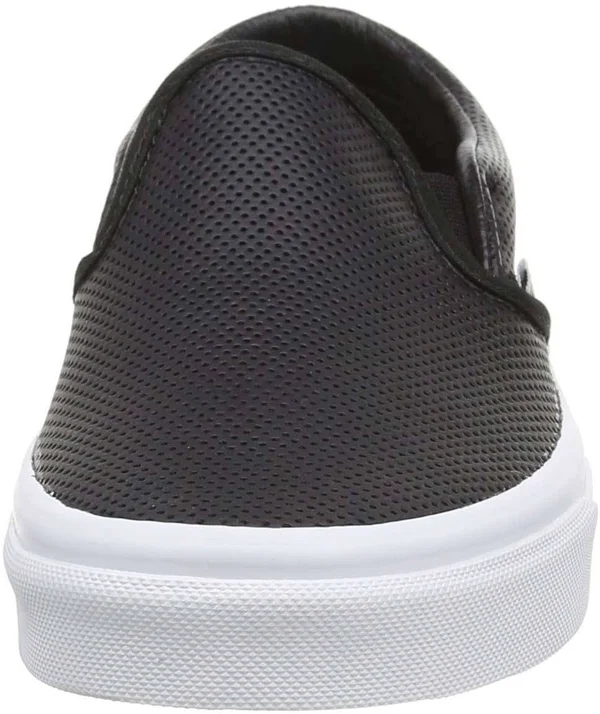 Vans Perf Leather Classic Slip-On Shoes - Black - 9.5