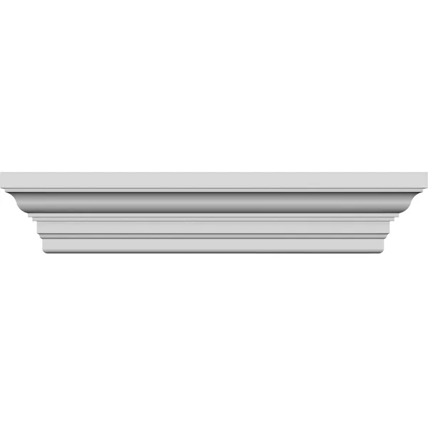 Ekena Millwork CRH08X109ST 109x22 Bottom Width x 117 3/4x22 Top Width x 7 7/8x22H x 1 1/4x22P Classic Crosshead