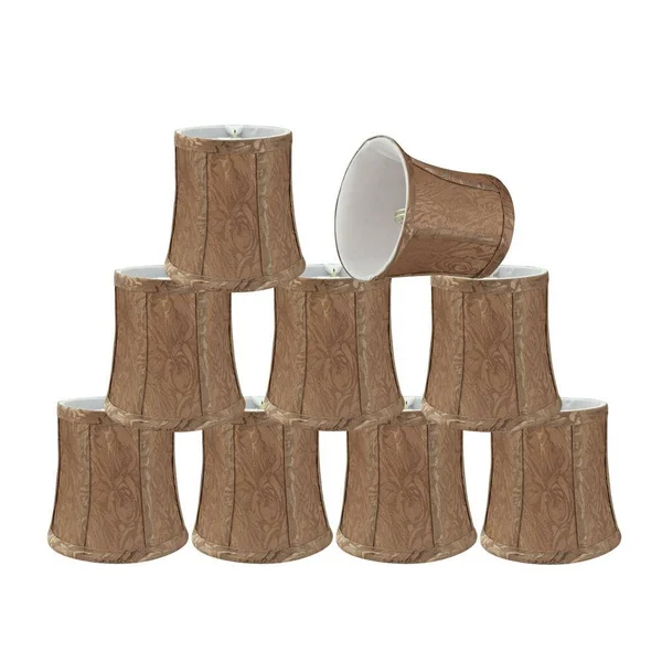 Aspen Creative CORPORATION 5 in. x 5 in. Brown Bell Lamp Shade (9-Pack)