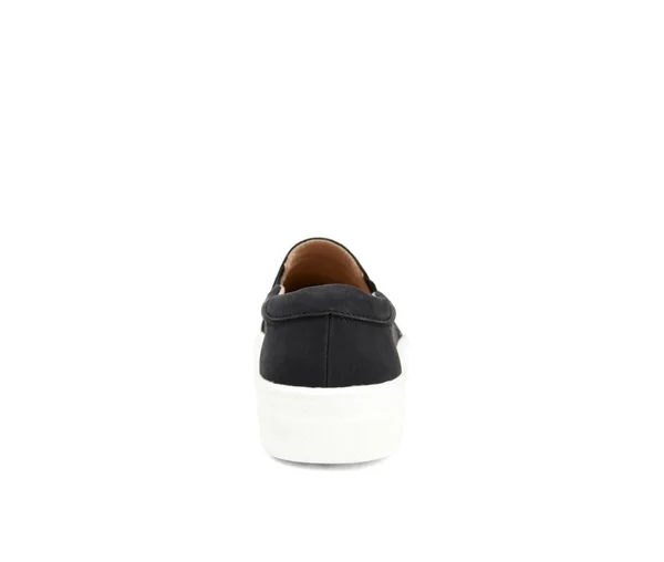 Women's Journee Collection Faybia Slip-On Sneaker - Black - Size 10