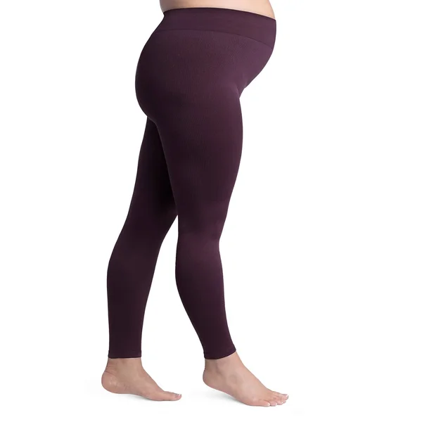 Sigvaris Soft Silhouette Women's 15-20 mmHg Maternity Leggings Mulberry, D