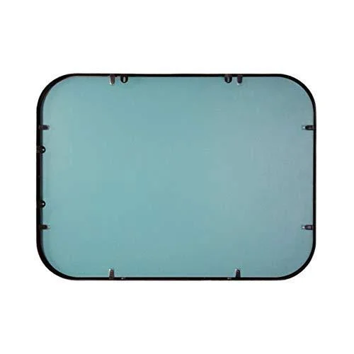 Kende Squared Mirror Black - 32 x 24 in, Metal Squared Wall Mirror