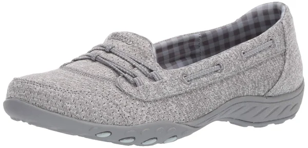 Skechers Breathe-Easy - Good Influence (Gray) Women's Shoes