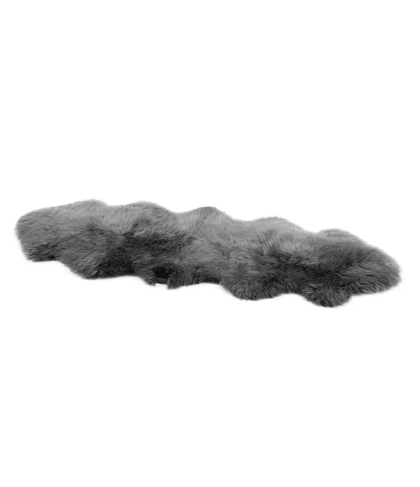 Ugg Sheepskin Area Throw Rug - Grey