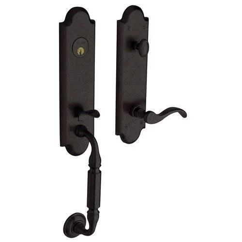 Baldwin 85350.RENT Right Handed Manchester Single Cylinder Handleset - Lifetime Polished Brass